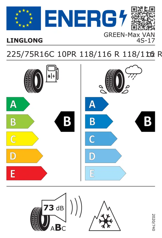 Cumpără acum LINGLONG GREENMAX VAN 4SEASON 10PR 225/75 R16C 118/116R