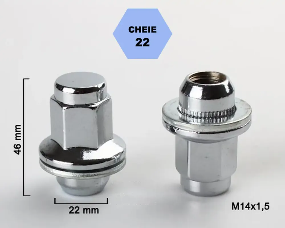 Livrare rapidă Set 5 piulite roata TITAN BOLT M14x1,5 cu lungime 46