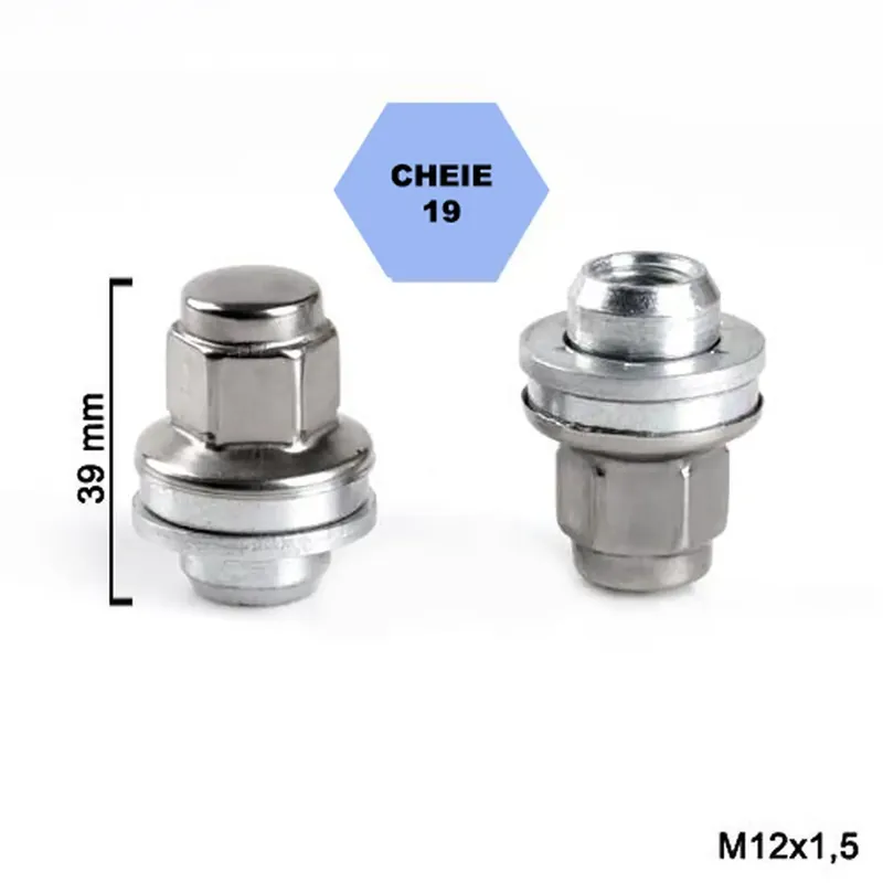 Reduceri Set 5 piulite roata TITAN BOLT M12x1,5 cu lungime 39
