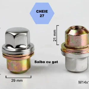 Preferatul clienților Set 5 piulite roata TITAN BOLT M14x1,5 cu lungime 51