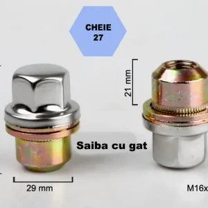 Expediere rapidă Set 5 piulite roata TITAN BOLT M16x1,5 cu lungime 51
