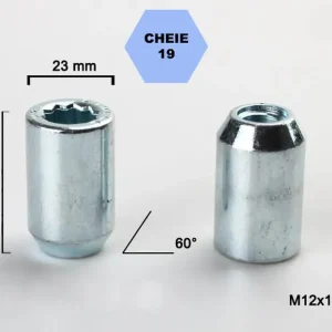 Promoție Set 5 piulite roata TITAN BOLT M12x1,2 cu lungime 37
