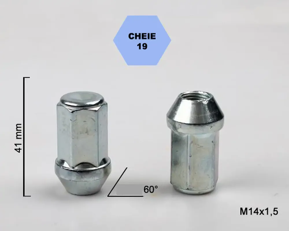 Set 5 piulite roata TITAN BOLT M14x1,5 cu lungime 41 Expediere rapidă