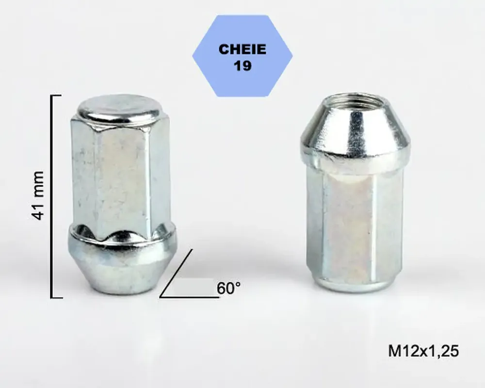 Cumpără online Set 5 piulite roata TITAN BOLT M12x1,2 cu lungime 41