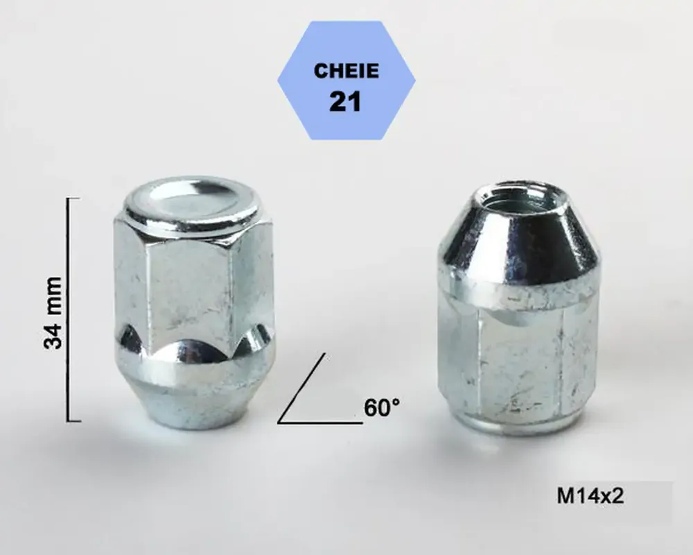 Ofertă Set 5 piulite roata TITAN BOLT M14x2 cu lungime 36