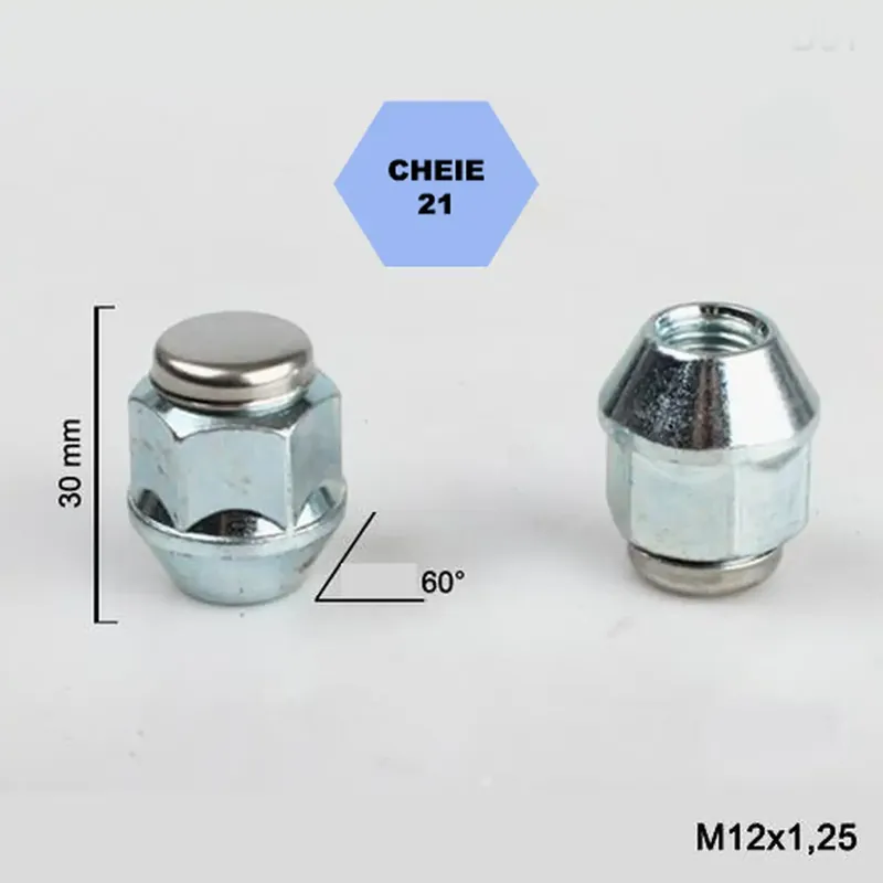 Ofertă exclusivă Set 5 piulite roata TITAN BOLT M12x1,2 cu lungime 30