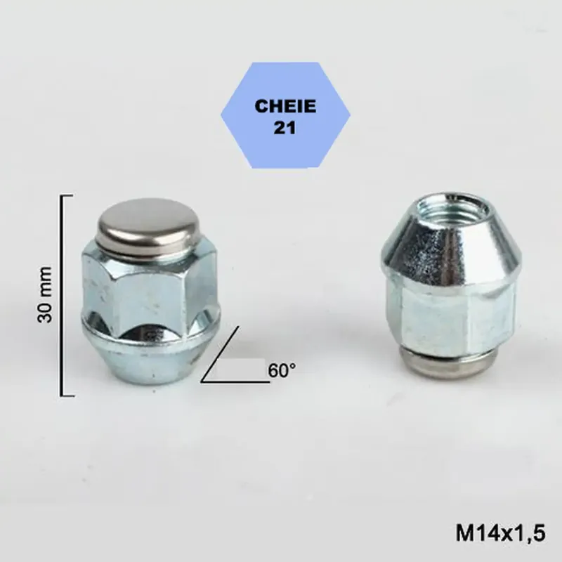 Reduceri Set 5 piulite roata TITAN BOLT M14x1,5 cu lungime 30