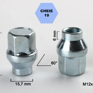 Set 5 piulite roata TITAN BOLT M12x1,5 cu lungime 30 Reducere extra