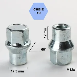 Set 5 piulite roata TITAN BOLT M12x1,2 cu lungime 36 Ieftin