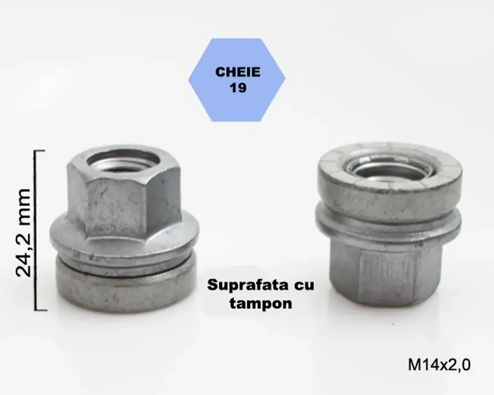 Reducere specială Set 5 piulite roata TITAN BOLT M14x2,0 cu lungime 24