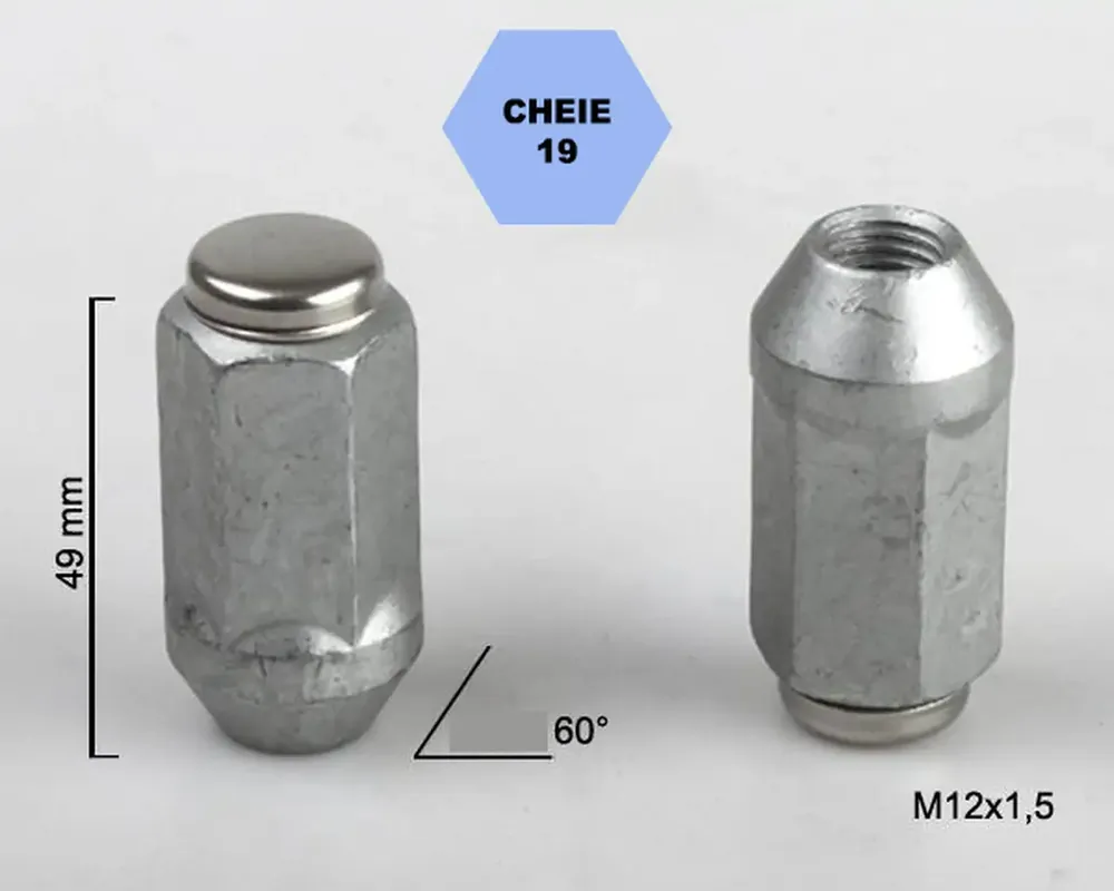 Bestseller Set 5 piulite roata TITAN BOLT M12x1,5 cu lungime 49