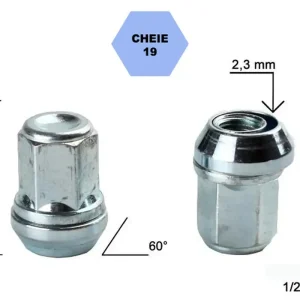 Set 5 piulite roata TITAN BOLT 1/2″xUNF cu lungime 34 Premium
