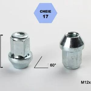 Calitate înaltă Set 5 piulite roata TITAN BOLT M12x1,5 cu lungime 34