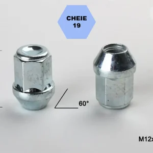 Set 5 piulite roata TITAN BOLT M12x1,2 cu lungime 34 Livrare gratuită
