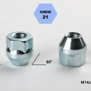 Livrare expres Set 5 piulite roata TITAN BOLT M14x1,5 cu lungime 25