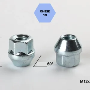 Set 5 piulite roata TITAN BOLT M12x1,5 cu lungime 25 Cel mai bun preț
