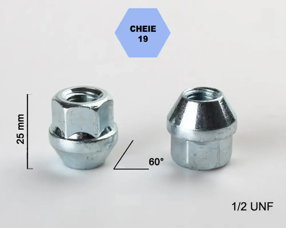 Retur gratuit Set 5 piulite roata TITAN BOLT 1/2″x2 cu lungime 25