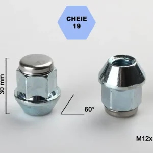 Calitate înaltă Set 5 piulite roata TITAN BOLT M12x1,5 cu lungime 30