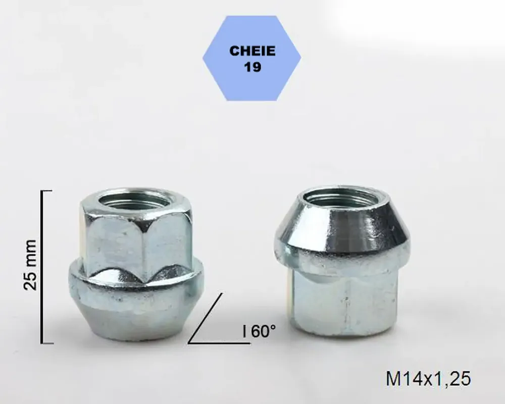 Set 5 piulite roata TITAN BOLT M14x1,2 Transport gratuit