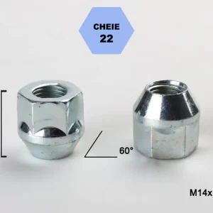 Set 5 piulite roata TITAN BOLT M14x1,5 cu lungime 25 Retur gratuit