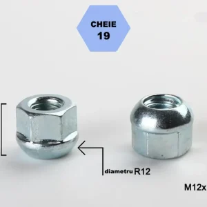 Bestseller Set 5 piulite roata TITAN BOLT M12x1,5 cu lungime 18
