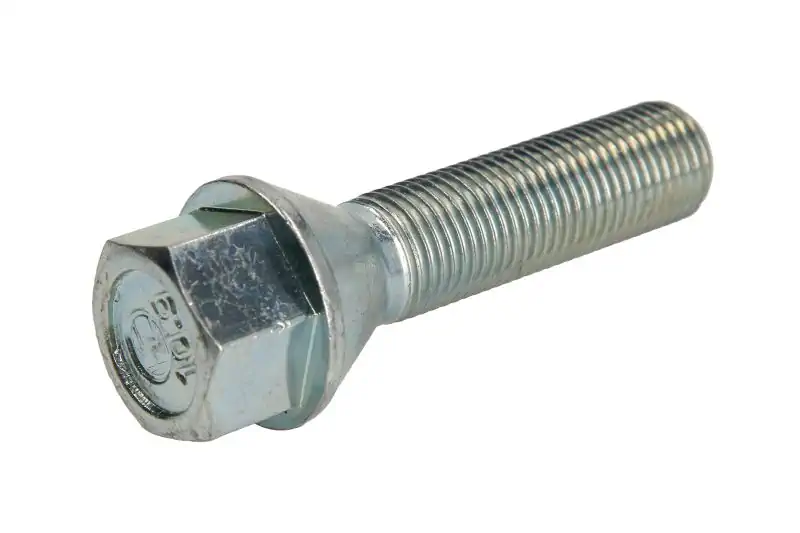 Premium Prezon roata TitanBolt Cap conic M12x1,25 cu lungime filet 40mm cod M1212540SILVER-S