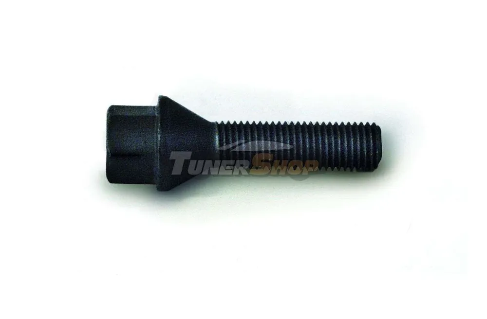 Prezon roata H&R Premium negru cu cap conic M12x1,5 cu lungime filet 28mm cod B1252801 Ofertă exclusivă