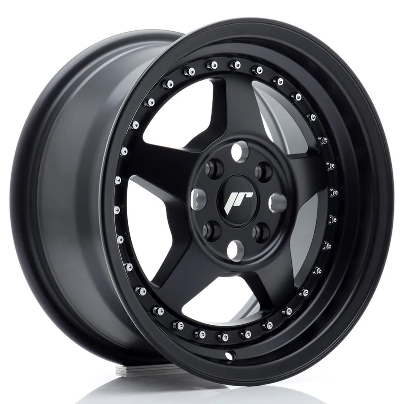 Janta aliaj 15” JR Wheels JR6 15×7 ET35 4×100 Matt Black Super ofertă