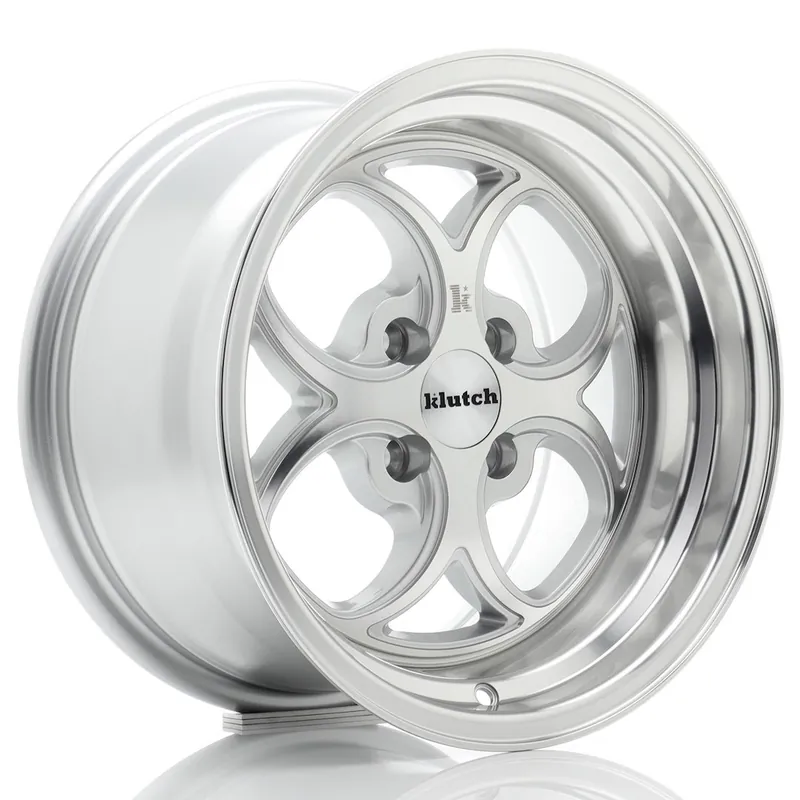 Janta aliaj 15” Klutch SL2 15×8,5 ET17 4×100 Silver Machined Face Reducere
