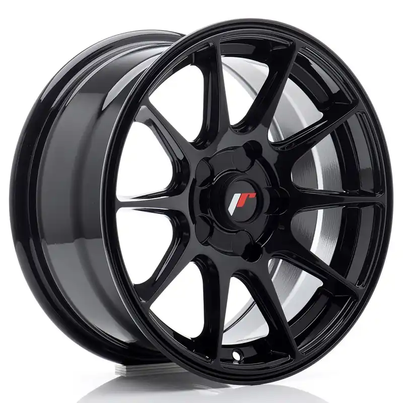 Janta aliaj 15” JR Wheels JR11 15×7 ET20-30 BLANK Gloss Black Transport gratuit