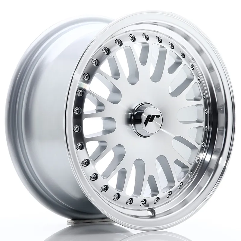 Janta aliaj 15” JR Wheels JR10 15×7 ET30 BLANK Silver Machined Face Nu rata