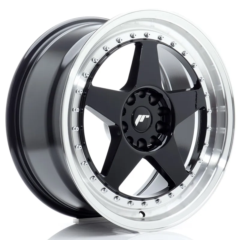 Janta aliaj 18″ JR Wheels JR6 18×8,5 ET22 5×114,3/120 Gloss Black w/ Machined Lip Cumpără acum