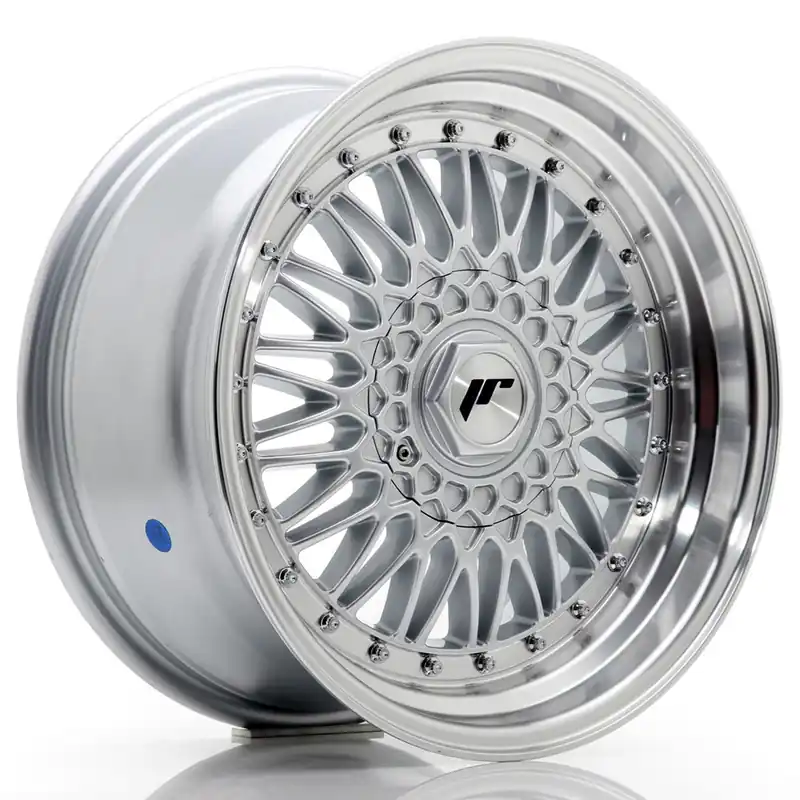 Retur ușor Janta aliaj 17″ JR Wheels JR9 17×8,5 ET35 5×112/120 Silver w/ Machined Lip+Silver Rivets