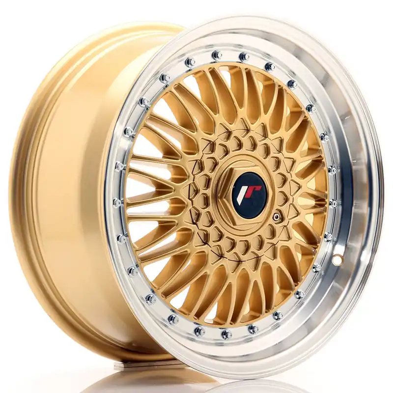Janta aliaj 17″ JR Wheels JR9 17×7,5 ET35 4×100/114 Gold w/ Machined Lip Reducere extra