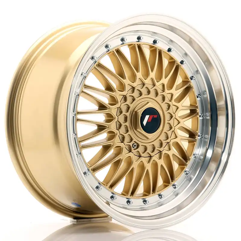 Janta aliaj 18″ JR Wheels JR9 18×9 ET20-40 BLANK Gold w/ Machined Lip Ieftin