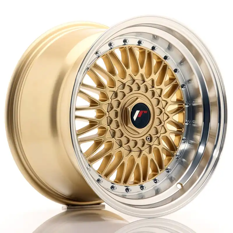 Bestseller Janta aliaj 17″ JR Wheels JR9 17×10 ET20 BLANK Gold w/ Machined Lip