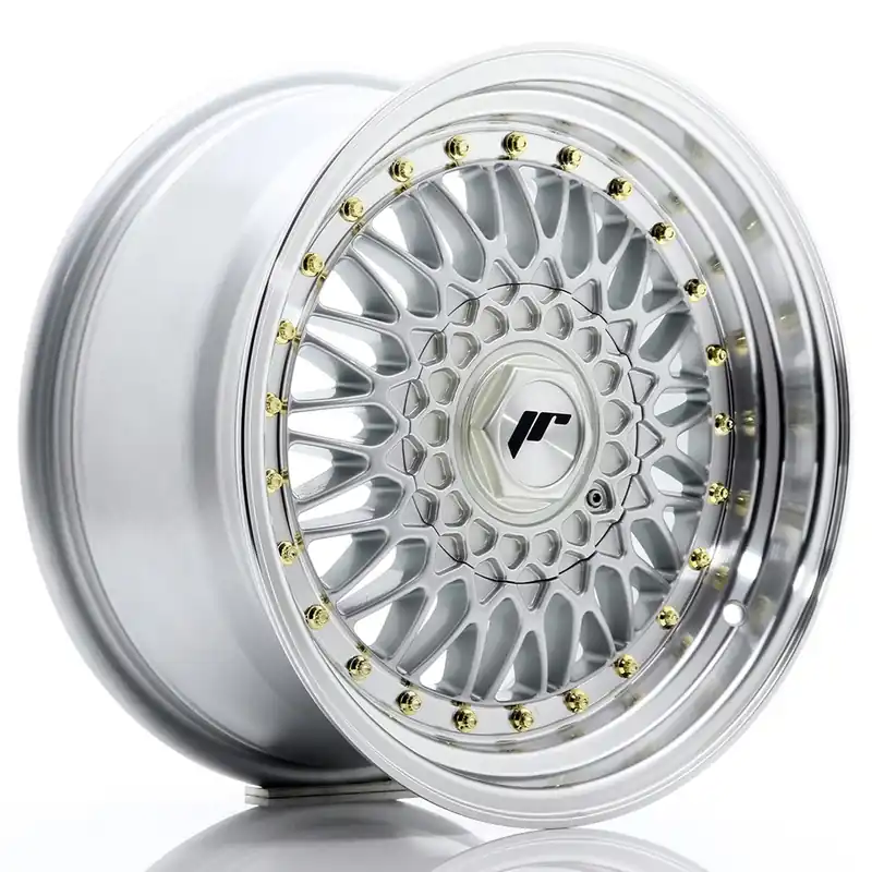 Janta aliaj 16″ JR Wheels JR9 16×8 ET25 BLANK Silver w/ Machined Lip Ofertă de sezon