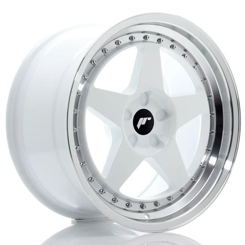Janta aliaj 18″ JR Wheels JR6 18×9,5 ET20-40 5H BLANK White w/ Machined Lip Bestseller