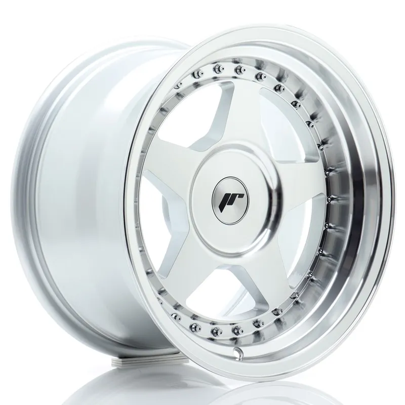 Janta aliaj 16″ JR Wheels JR6 16×9 ET0-20 BLANK Silver Machined Face Plată sigură