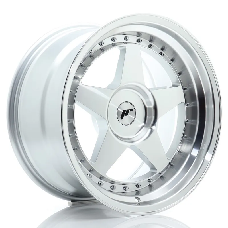 Janta aliaj 18″ JR Wheels JR6 18×10 ET0-25 BLANK Silver Machined Face Doar azi