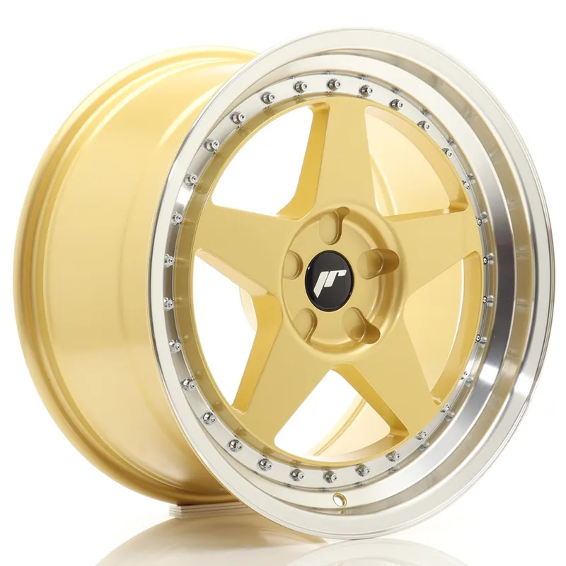 Reducere specială Janta aliaj 18″ JR Wheels JR6 18×9,5 ET20-40 5H BLANK Gold w/ Machined Lip