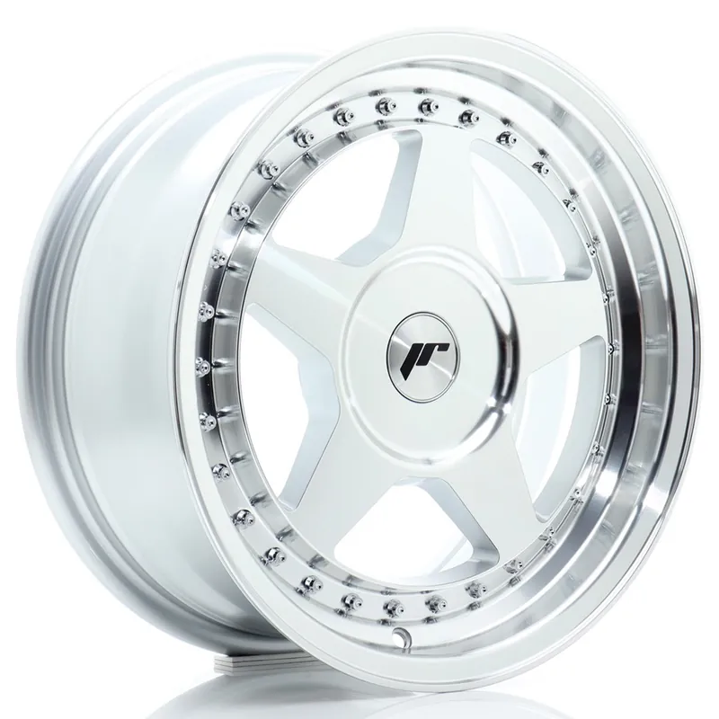 Janta aliaj 16″ JR Wheels JR6 16×7 ET20-35 BLANK Silver Machined Face Reducere