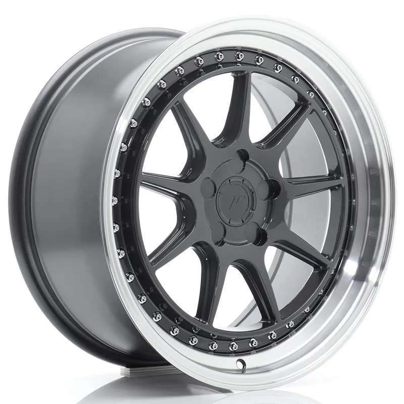 Popular Janta aliaj 18″ JR Wheels JR47 18×8,5 ET15-35 5H BLANK Hyper Gray w/ Machined Lip