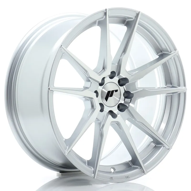 Janta aliaj 17″ JR Wheels JR21 17×8 ET25 4×100/108 Silver Machined Face Livrare gratuită