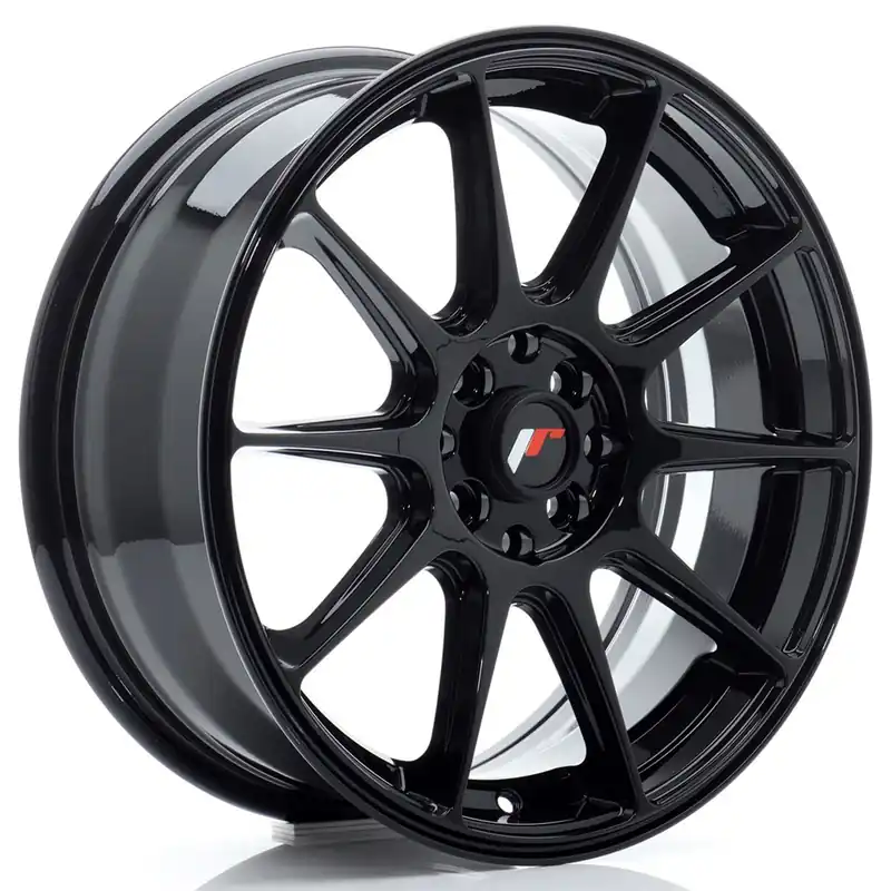 Janta aliaj 17″ JR Wheels JR11 17×7 ET35 5×100/108 Gloss Black Plată securizată