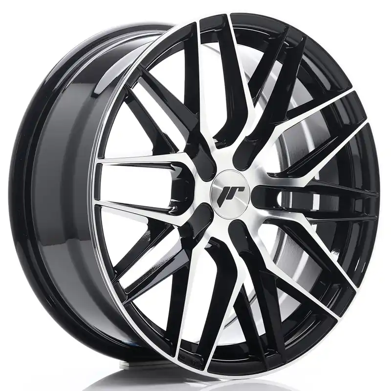 Janta aliaj 18″ JR Wheels JR28 18×7,5 ET20-40 BLANK Gloss Black Machined Face Popular