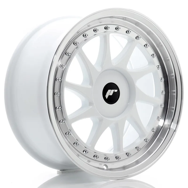 Ofertă specială Janta aliaj 17″ JR Wheels JR26 17×8 ET20-35 BLANK White w/ Machined Lip