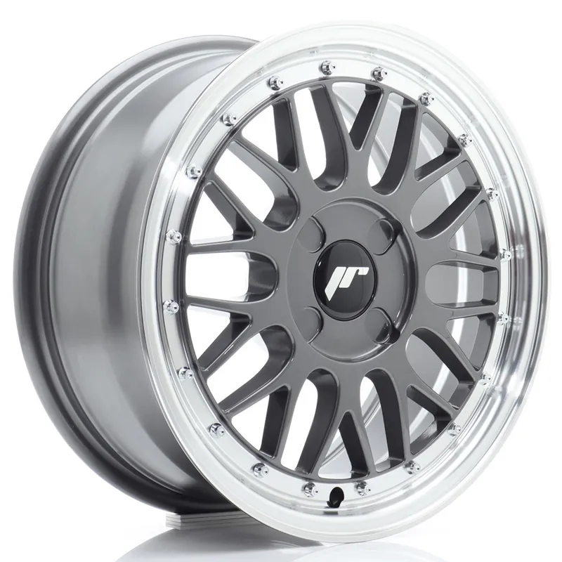 Livrare rapidă Janta aliaj 16″ JR Wheels JR23 16×7 ET20-45 4H BLANK Hyper Gray w/ Machined Lip