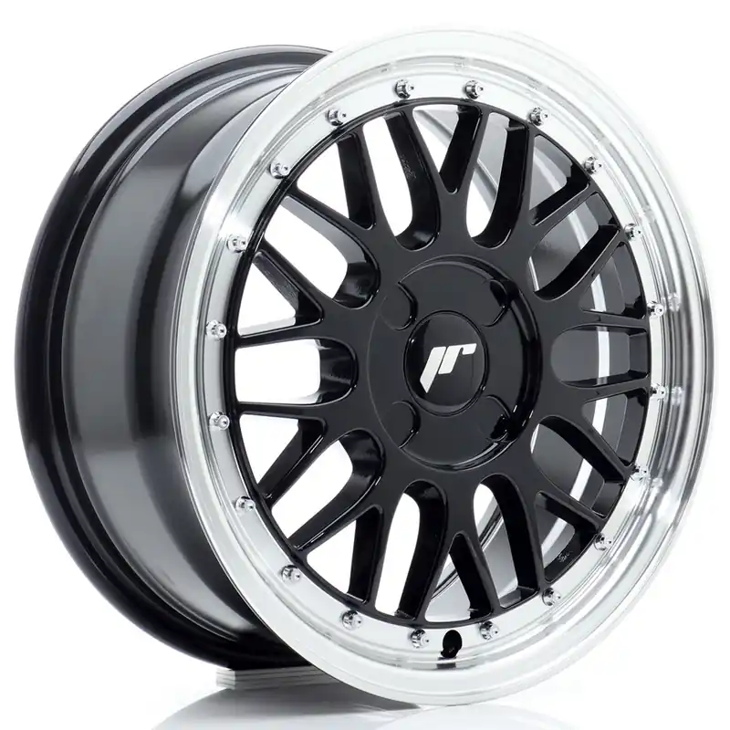 Reduceri Janta aliaj 16″ JR Wheels JR23 16×7 ET20-45 4H BLANK Gloss Black w/ Machined Lip
