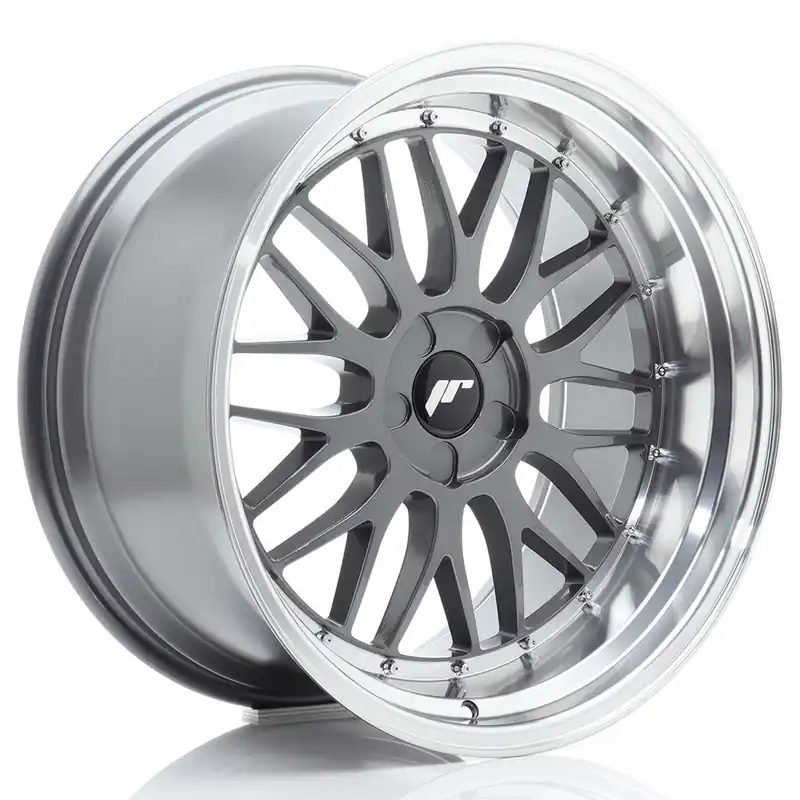 Janta aliaj 20″ JR Wheels JR23 20×10,5 ET15-25 5H BLANK Hyper Gray w/ Machined Lip Plată securizată